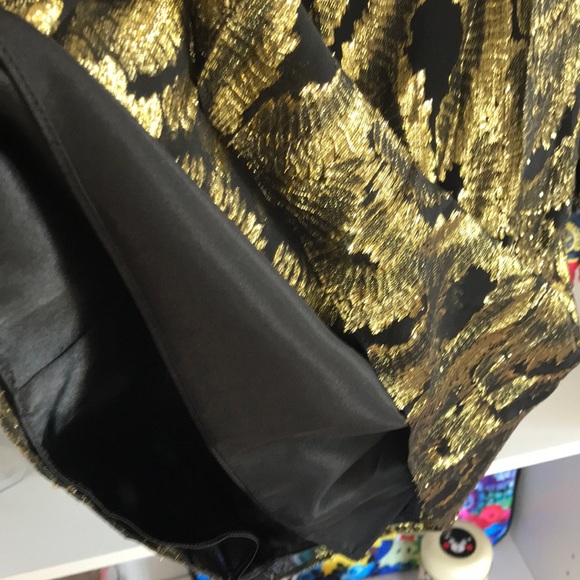 ⭐️HOST PICK⭐️ MILLY Golden Open Back Silk Mini Dress - Picture 12 of 15